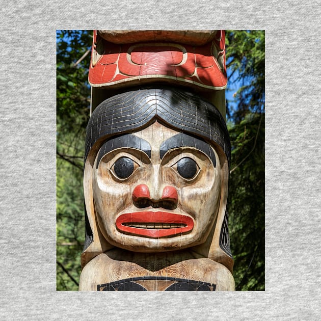 Totem Pole at Capilano Suspension Bridge by Protshirtdesign